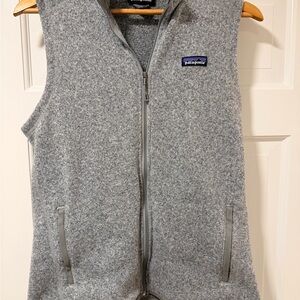 Patagonia Heather Gray Fleece Vest